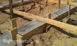 ленточный фундамент для коттеджа в Ожерелье